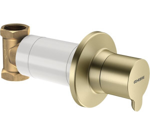 Llave de paso 3/4" Oro Cepillado